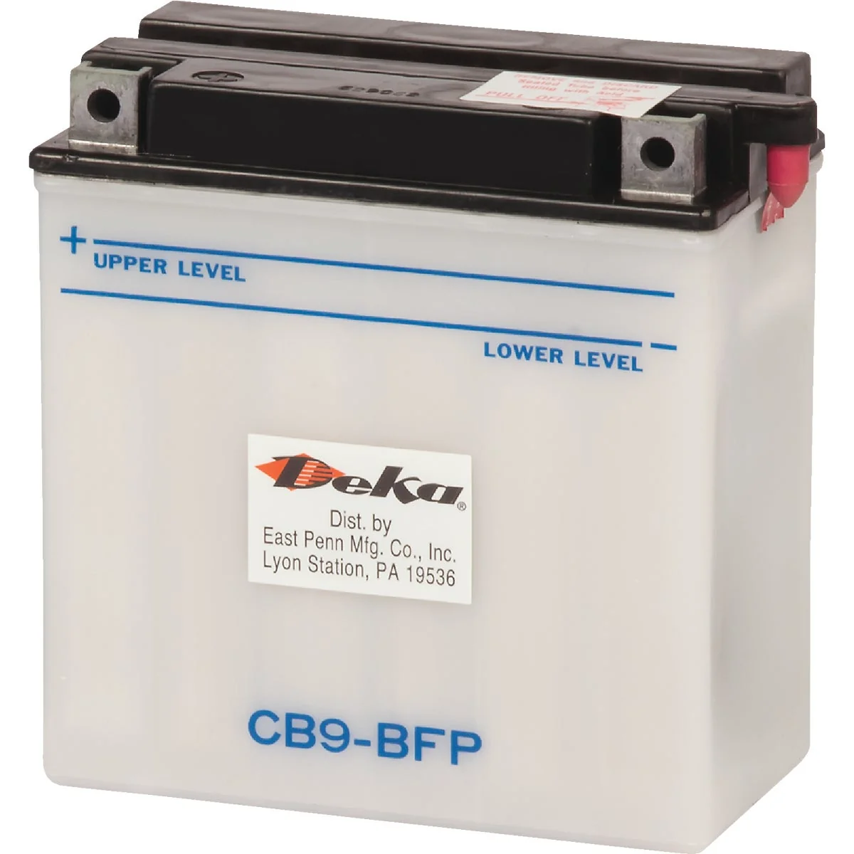 Effective Deka 12-Volt 9 AH Powersport Battery Left Front Positive Terminal Recyclable