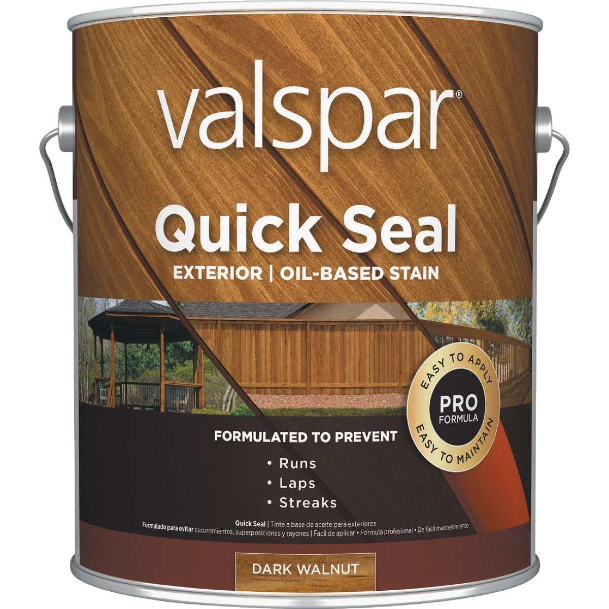 Proven Valspar Quick Seal Oil Based Exterior Stain Dark Walnut 1 Gal. First-Class
