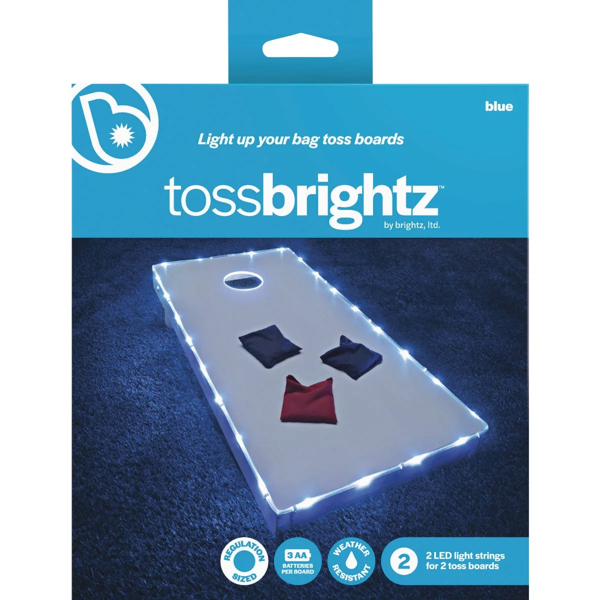 Next-Generation Tossbrightz 26 Ft. White LED Cornhole Lighting Kit Proven