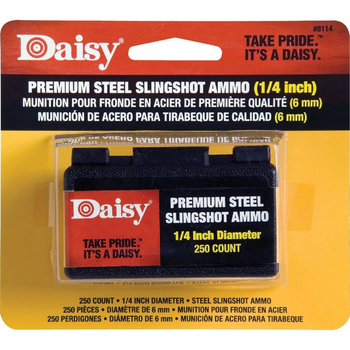 High-End Daisy Premium Steel 1 4 in. Slingshot Ammunition 250-Count Original