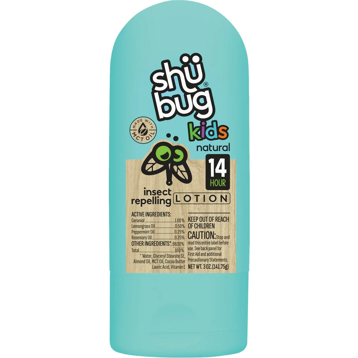 Natural Shubug Kids 3 Oz. Lotion Insect Repellent High-Performance