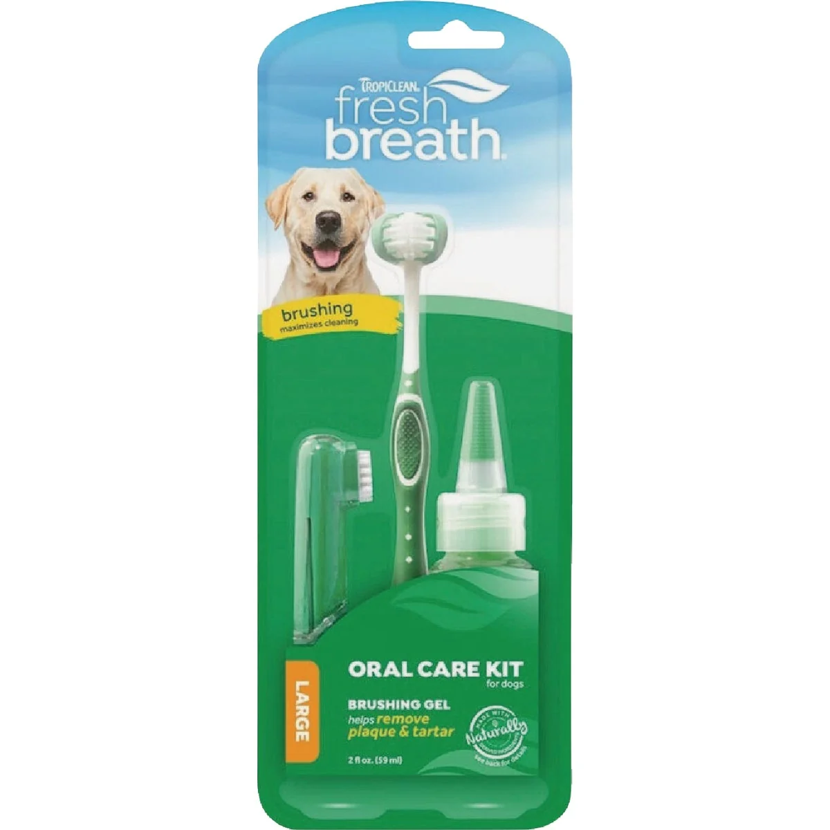 Smart Boss Pet TropiClean Fresh Breath Large Pet Oral Care Kit Safe
