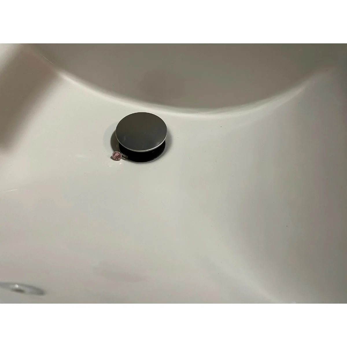 Environmentally Friendly Compass Manufacturing 1-1 4 In. Brushed Nickel Easy Clean Drain Safeguard Push Style Pop-Up Drain Trusted