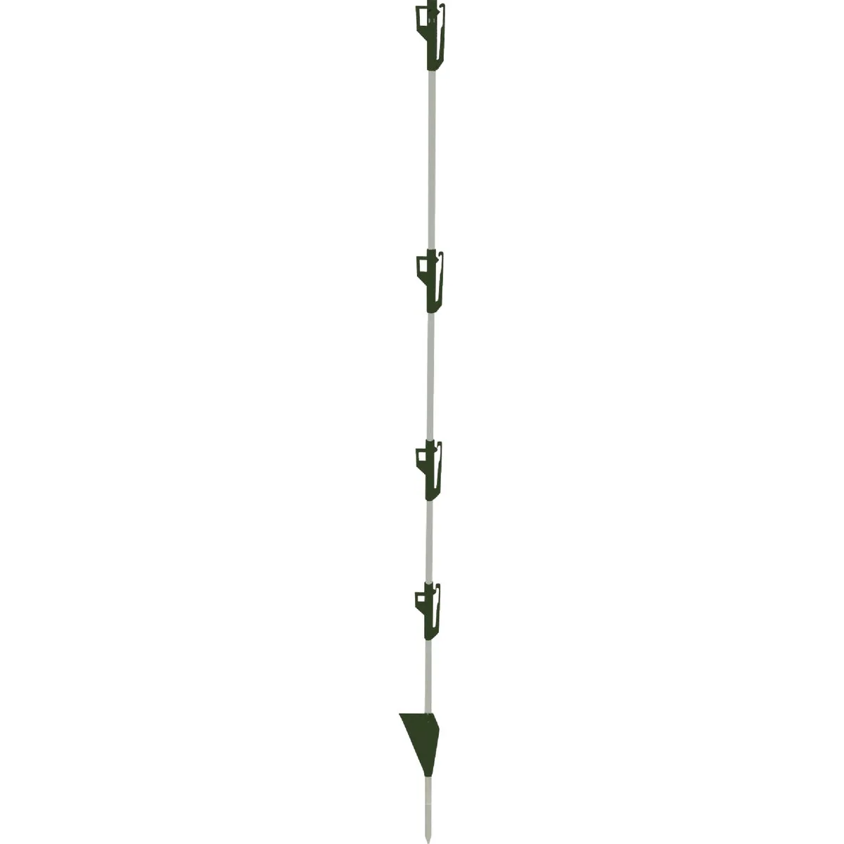 Contemporary Dare 4 Ft. x 3 8 In. White Post with Step Plate Trendy