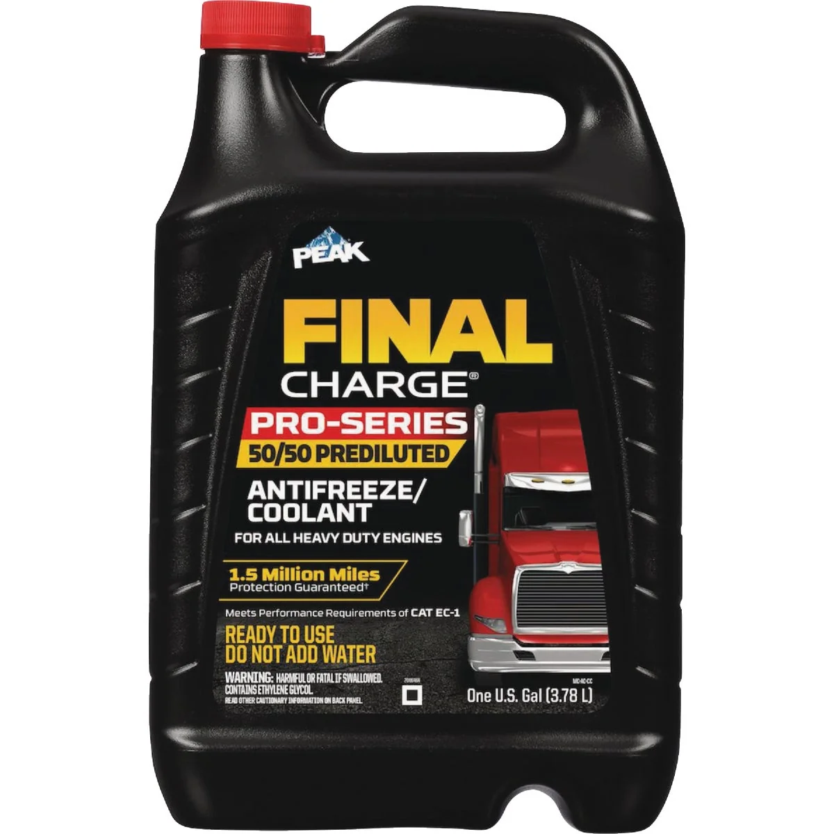 Official Peak Final Charge Pro-Series 1 Gal. Pre-Diluted Antize Coolant Excellent
