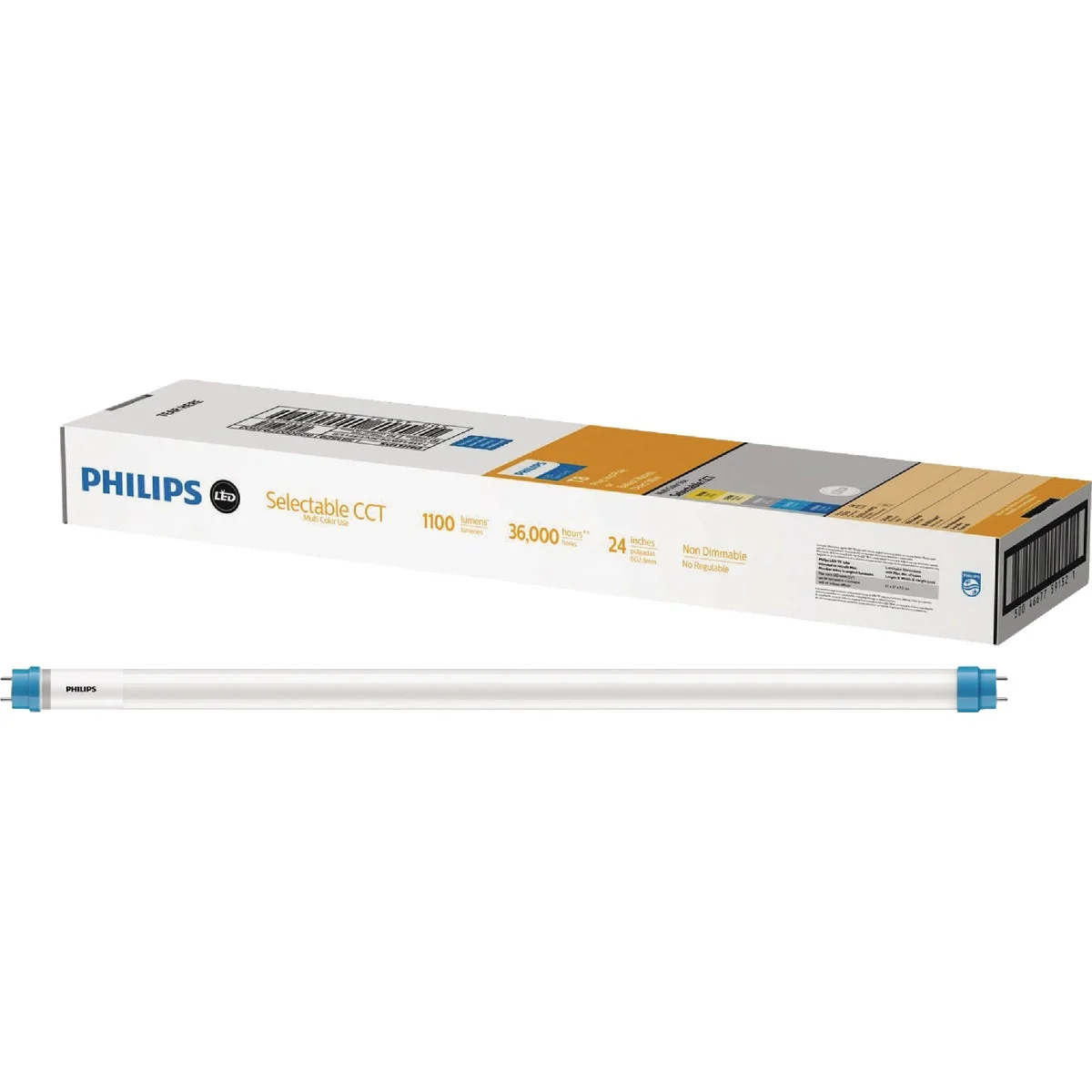 Professional Philips FlexFit 17W Equivalent 24 In. Type A B Multi-CCT LED Tube Light Bulb First-Class