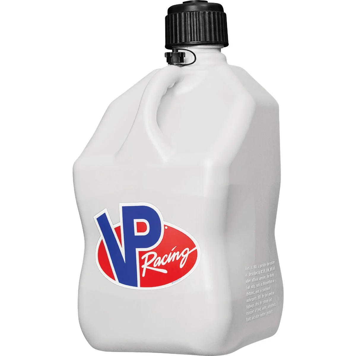 Enhanced VP Racing 5.5 Gal. Motorsport Utility Jug with Hose White Original Design