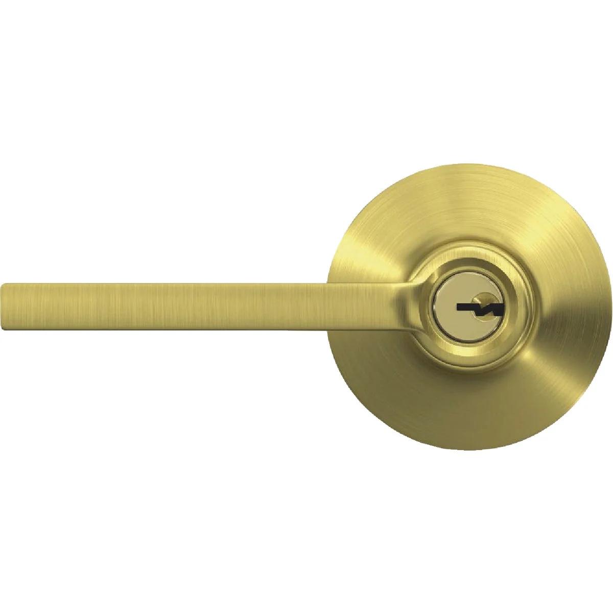 Outstanding Schlage Latitude Lever Satin Brass Keyed Entry Lock Exclusive