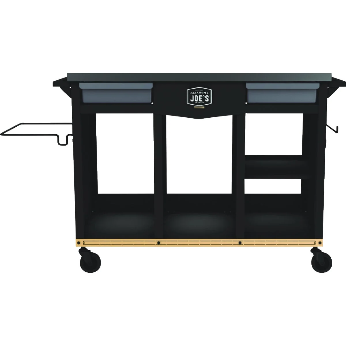 Natural Oklahoma Joe’s Workstation DLX Prep Storage Cart Easy-to-Use