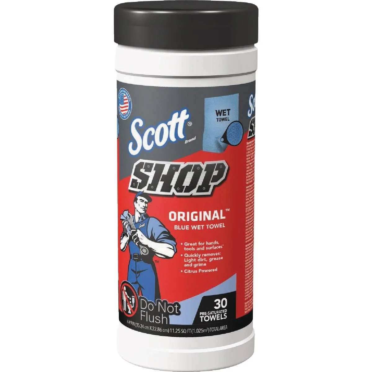 High-Performance Scott Shop Blue Wet Towel 30-Count Traditional