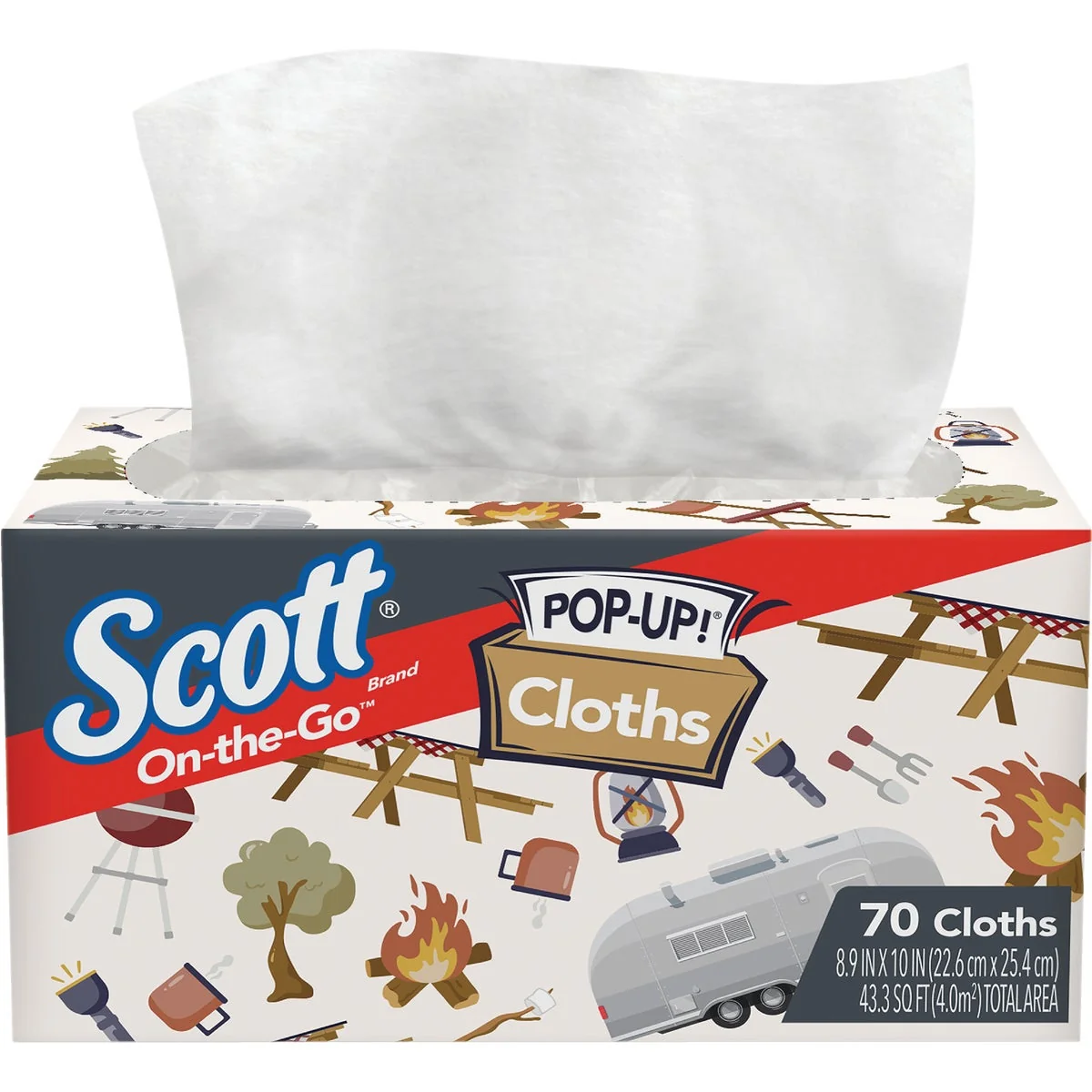 Trusted Scott On-The-Go Pop Up Cloth 70-Count Stylish