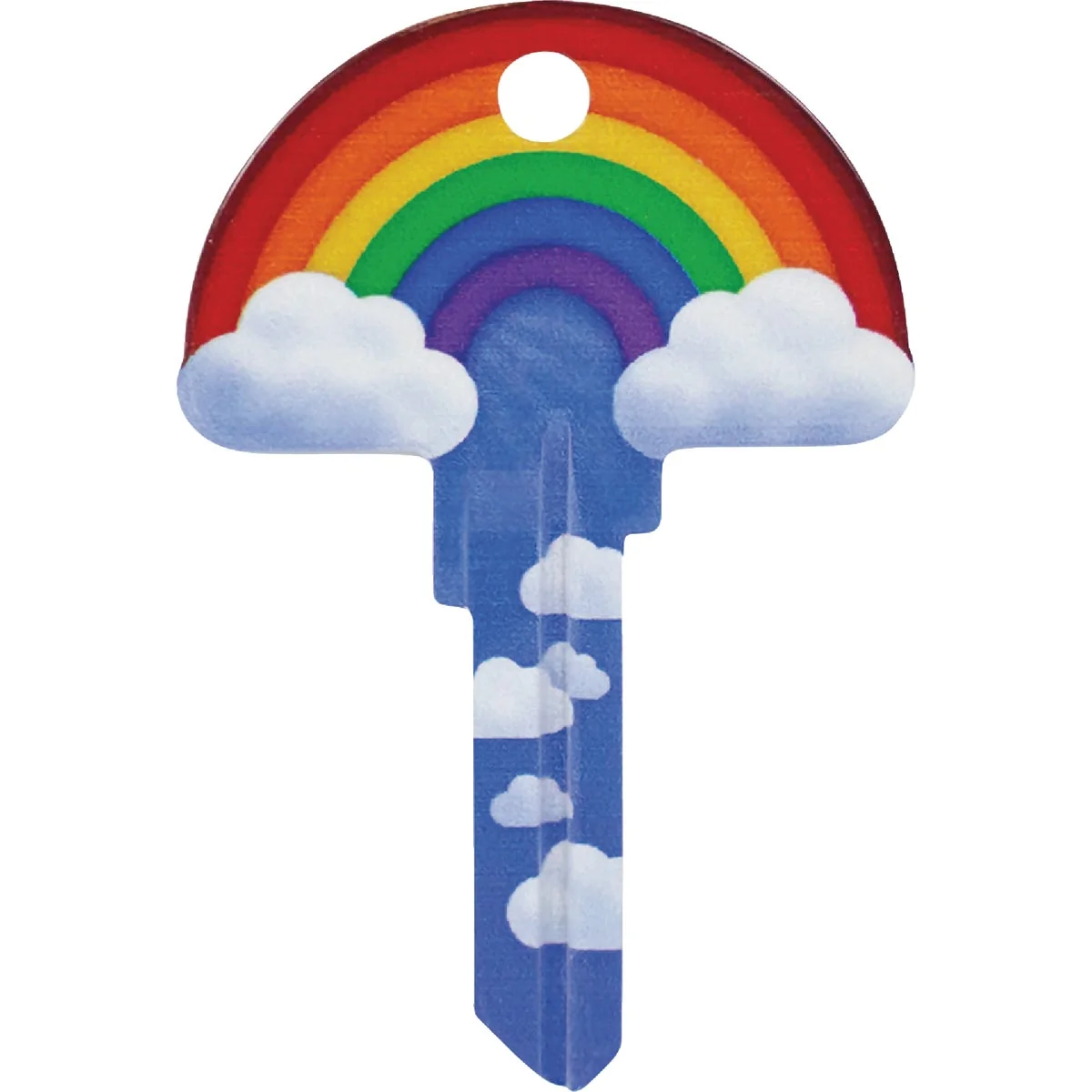 Solid Lucky Line Rainbow Key Shapes Decorative House Key – KW1 High-Performance