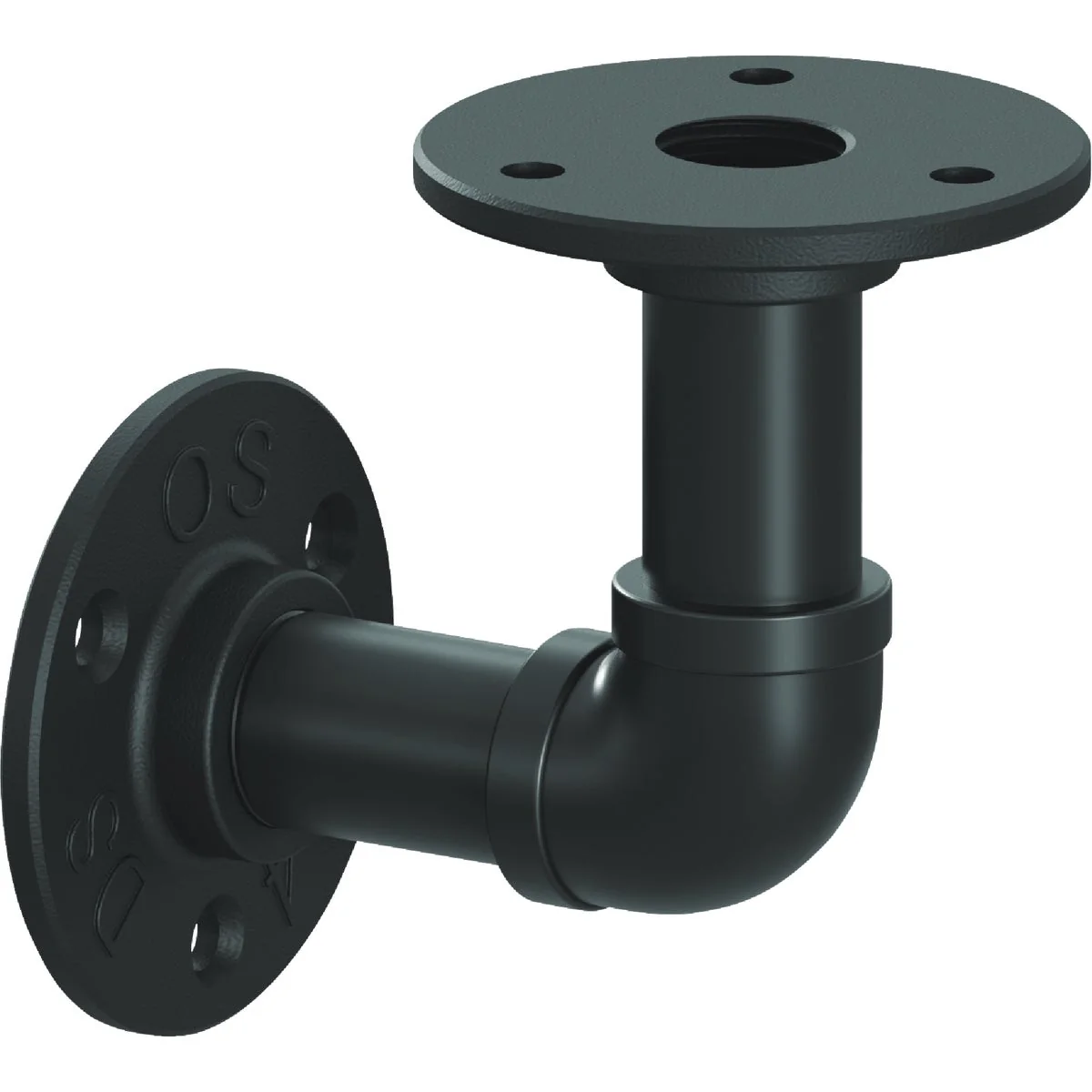 Expertly Made Knape Vogt Birmingham 4 In. Black Elbow Pipe Shelf Bracket Certified