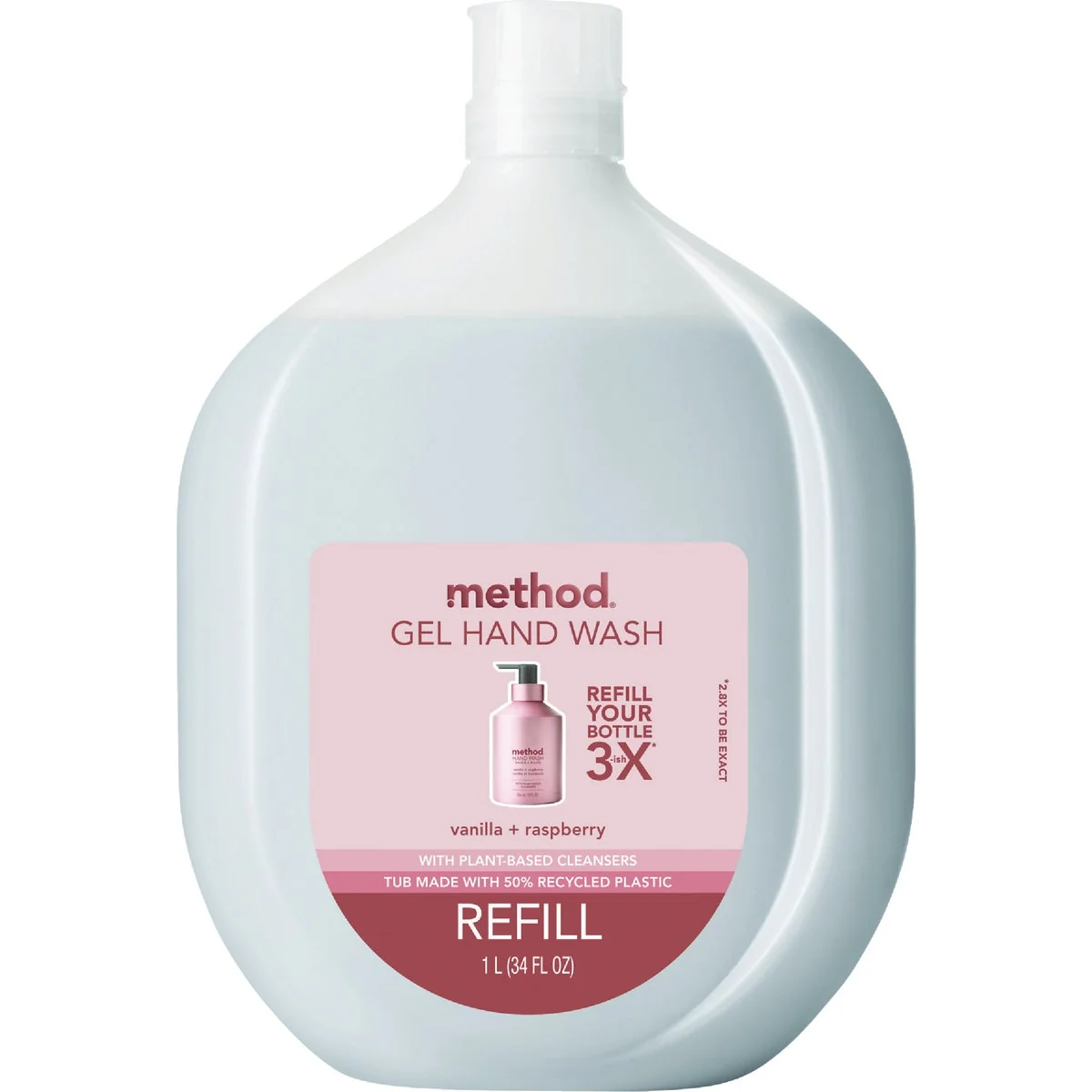 Prestigious Method 34 Oz. Vanilla Raspberry Gel Hand Wash Fashionable