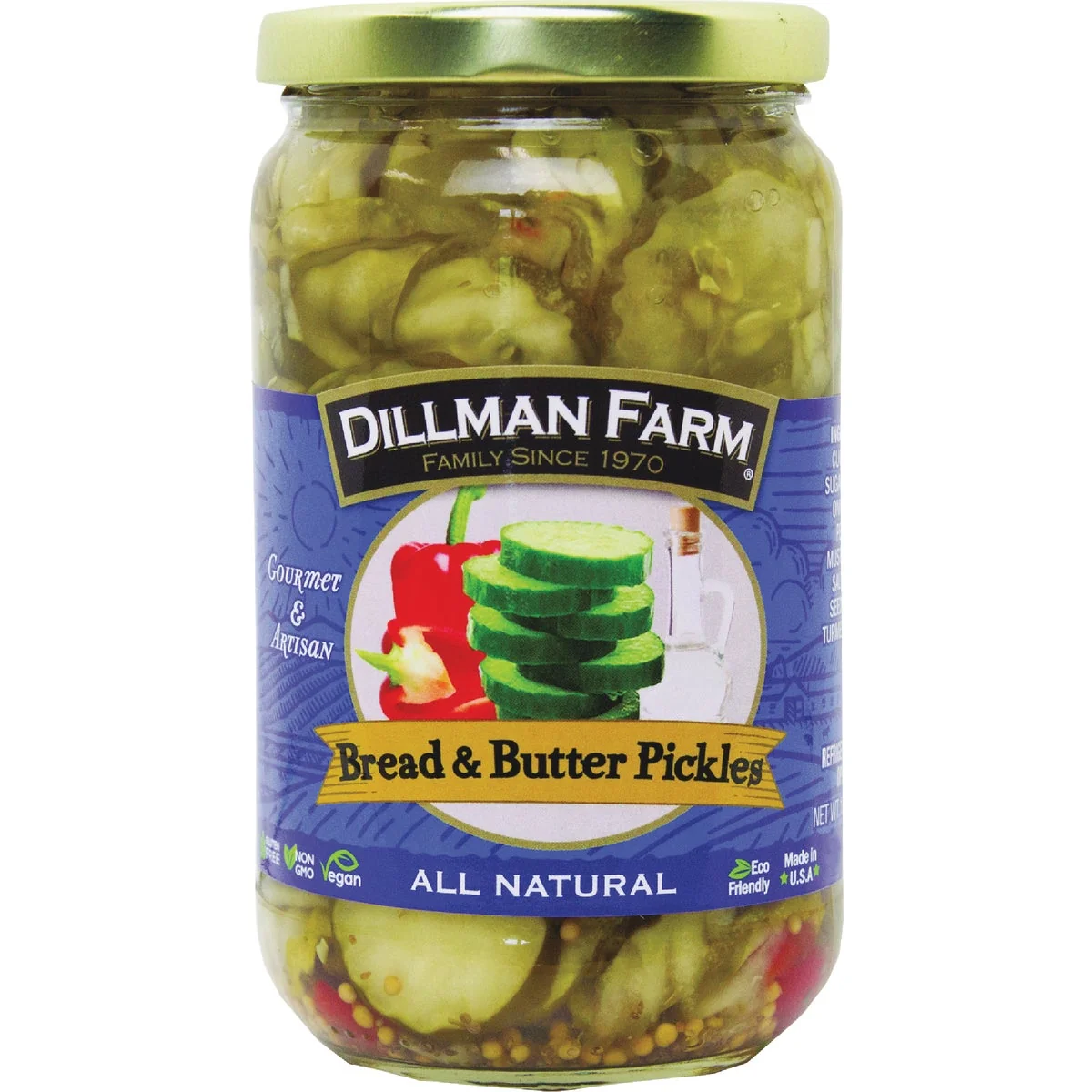 Long-Lasting Dillman Farm Bread and Butter Pickles Breathable