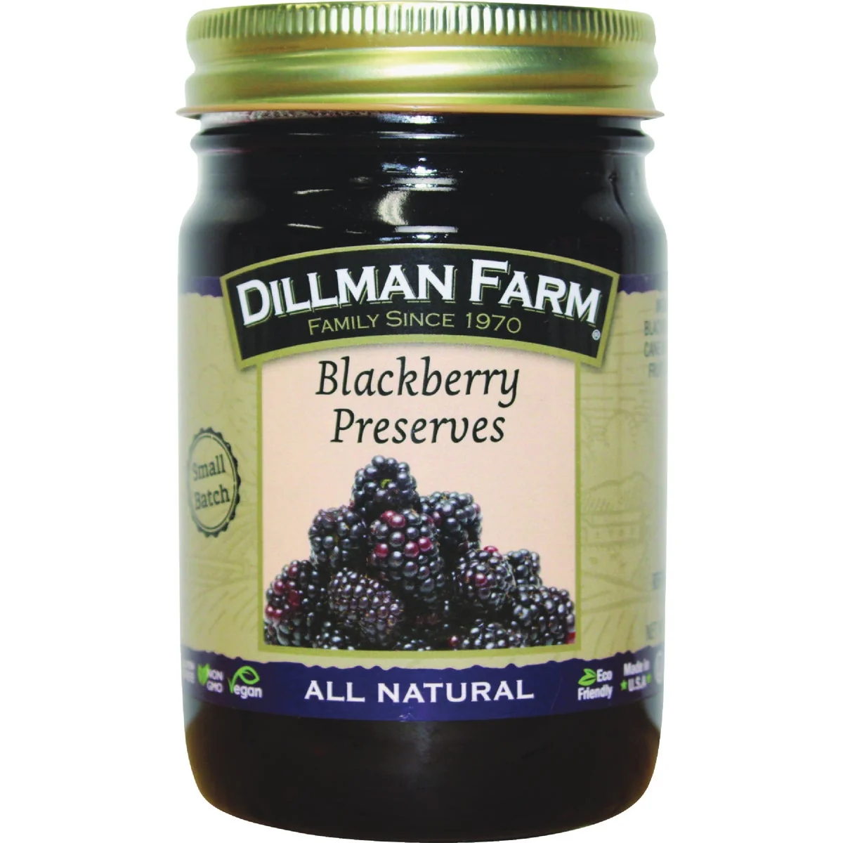 Natural Dillman Farm Blackberry Preserves Safe