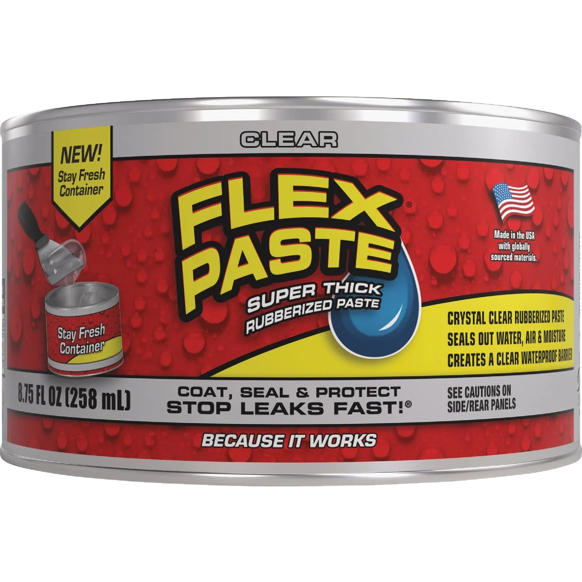 Environmentally Friendly Flex Paste 1 Lb. Clear Can Fashionable
