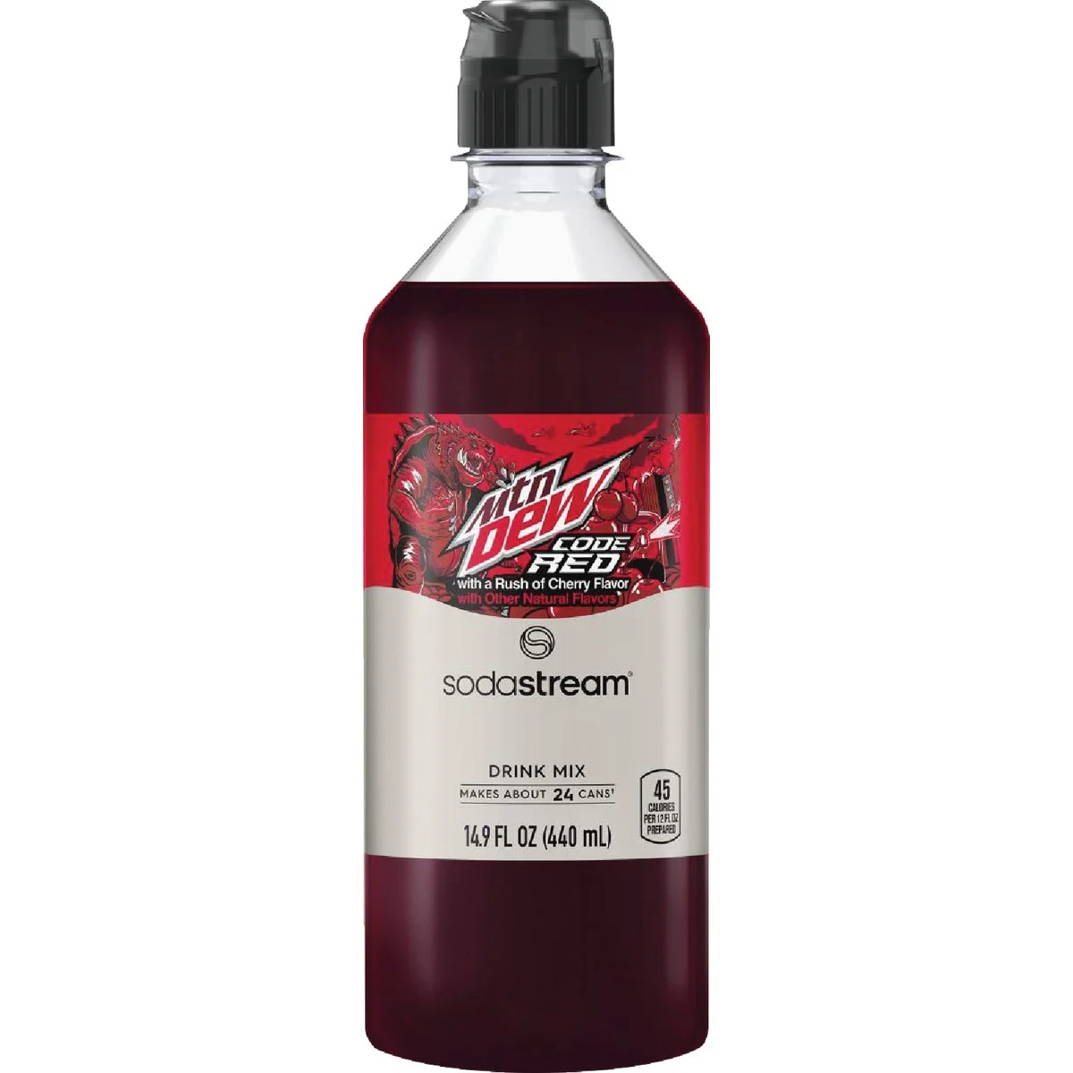Minimalist SodaStream 14.9 Oz. MTN Dew Code Red Drink Mix Unique