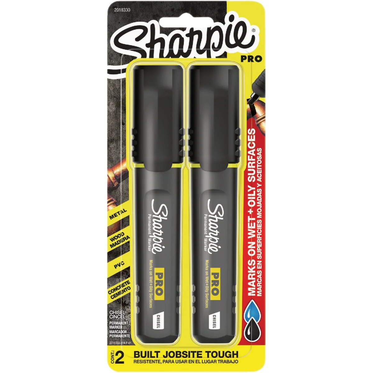 Elegant Sharpie Pro Black Chisel Tip Permanent Marker 2-Pack Trendy