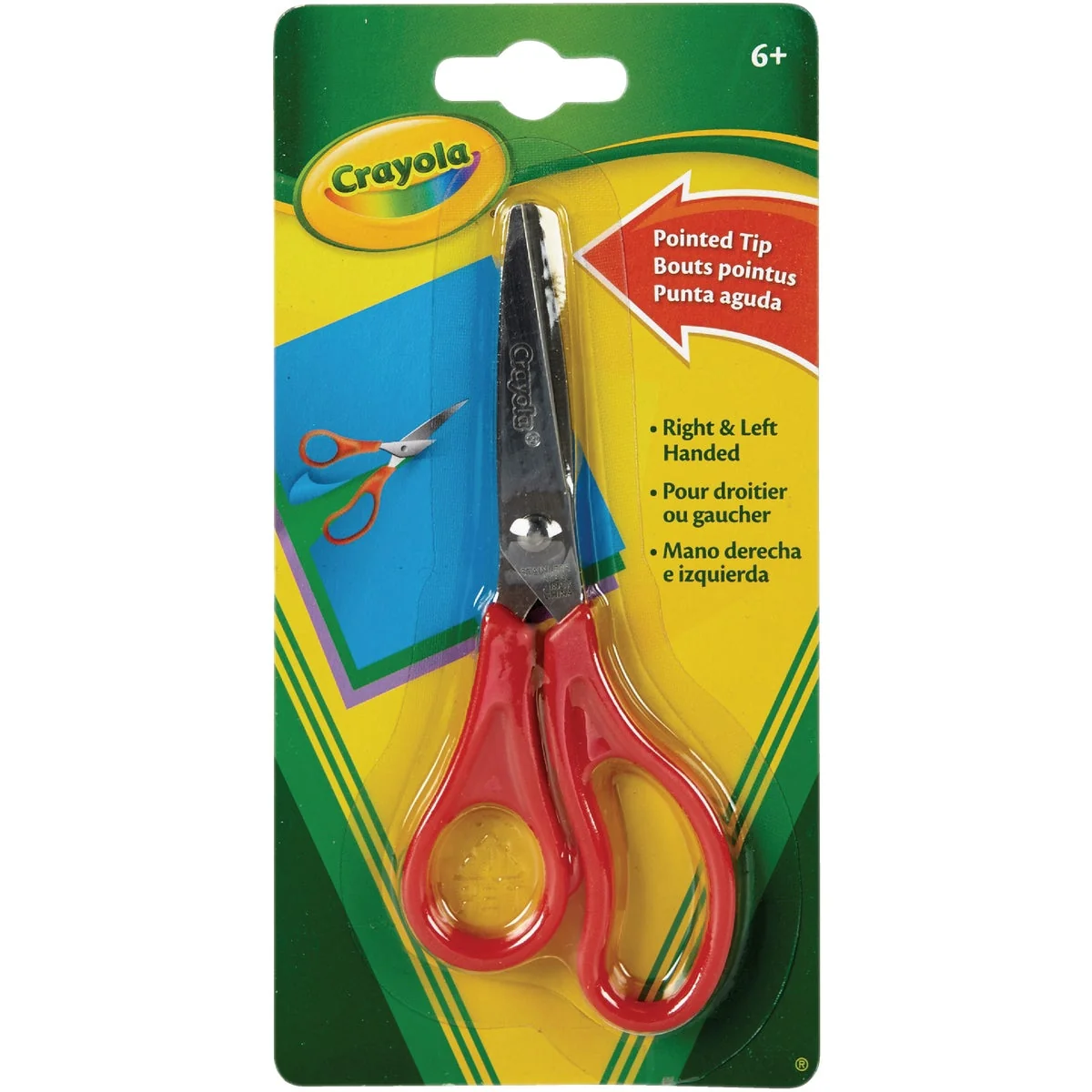 Breathable Crayola 5-1 2 In. Pointed Tip Metal Blade Scissors 12-Ct. Crafted