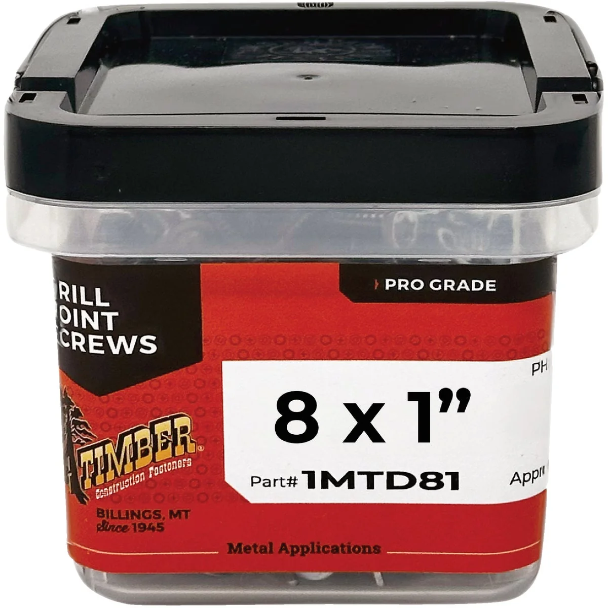 Effective Big Timber 8 x 1 In. Modified Truss Head Drill Point Metal Screw 1 Lb. Practical