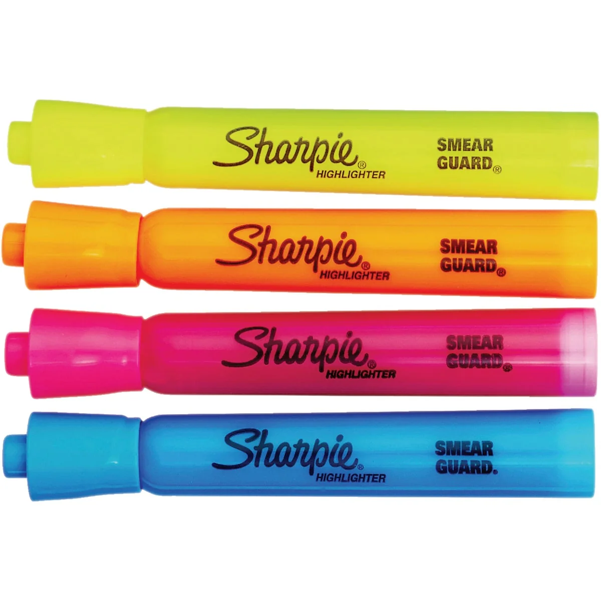Premium Sharpie Accent Assorted Color Tank-Style Highlighter 4-Pack Flexible