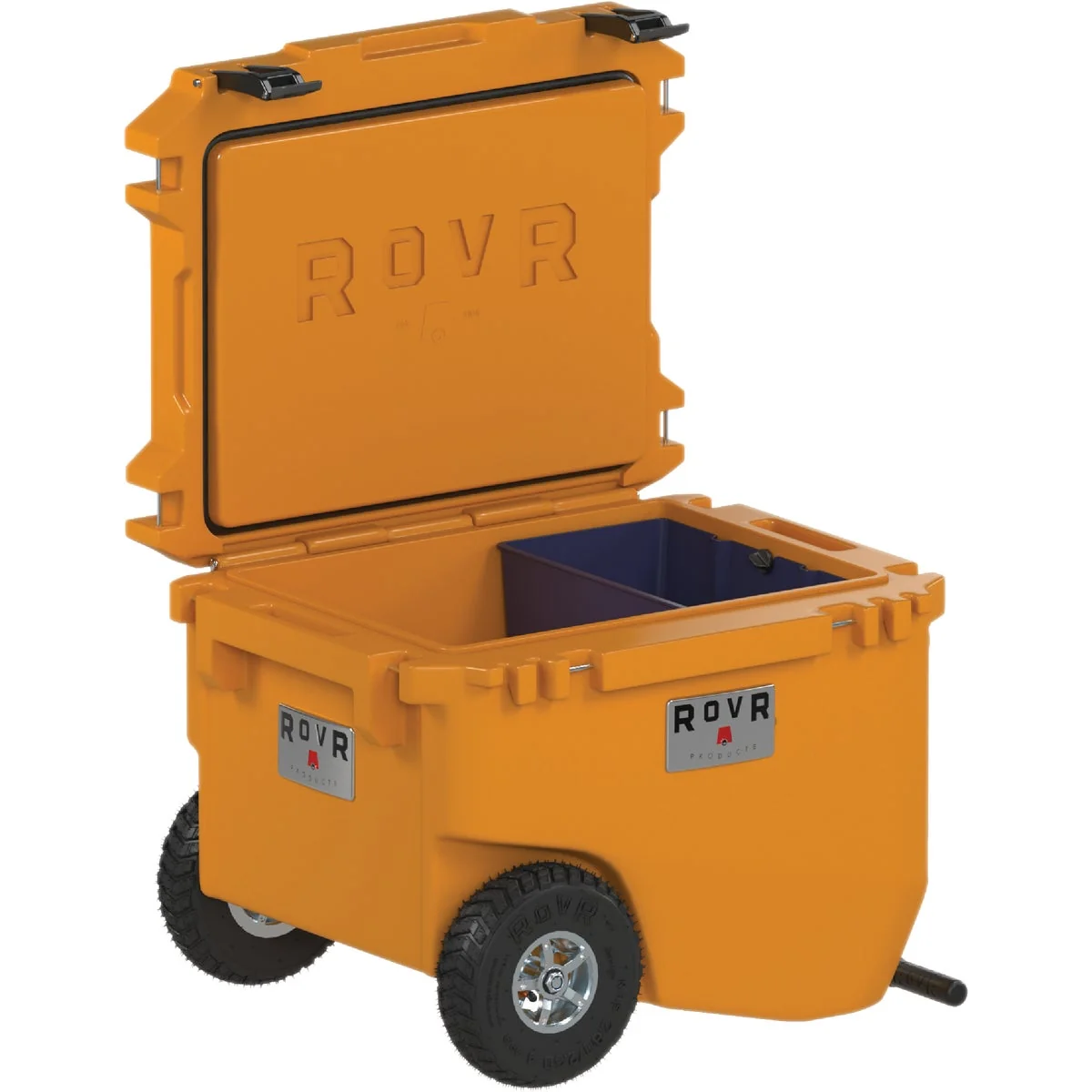 Quality RovR Products RollR 60 Qt. Wheeled Hard Cooler Copper User-Friendly