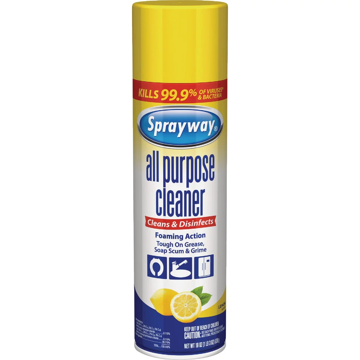 Soft Sprayway 19 Oz. Lemon All Purpose Cleaner Green