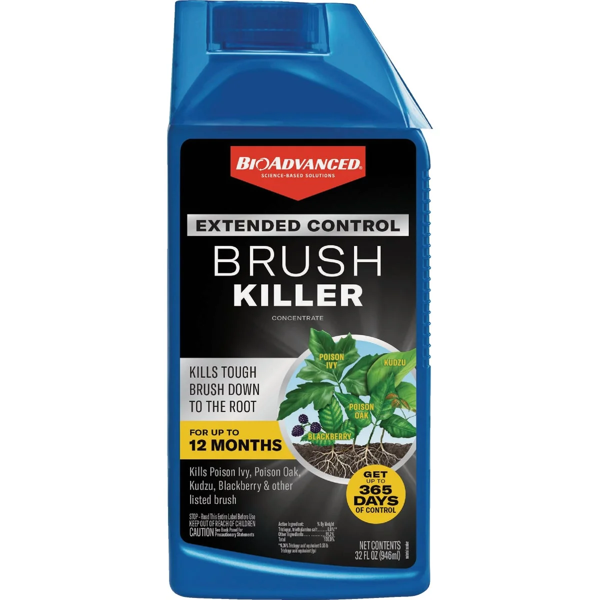 Lightweight BioAdvanced Extended Control 32 Oz. Concentrate Brush Killer Fast