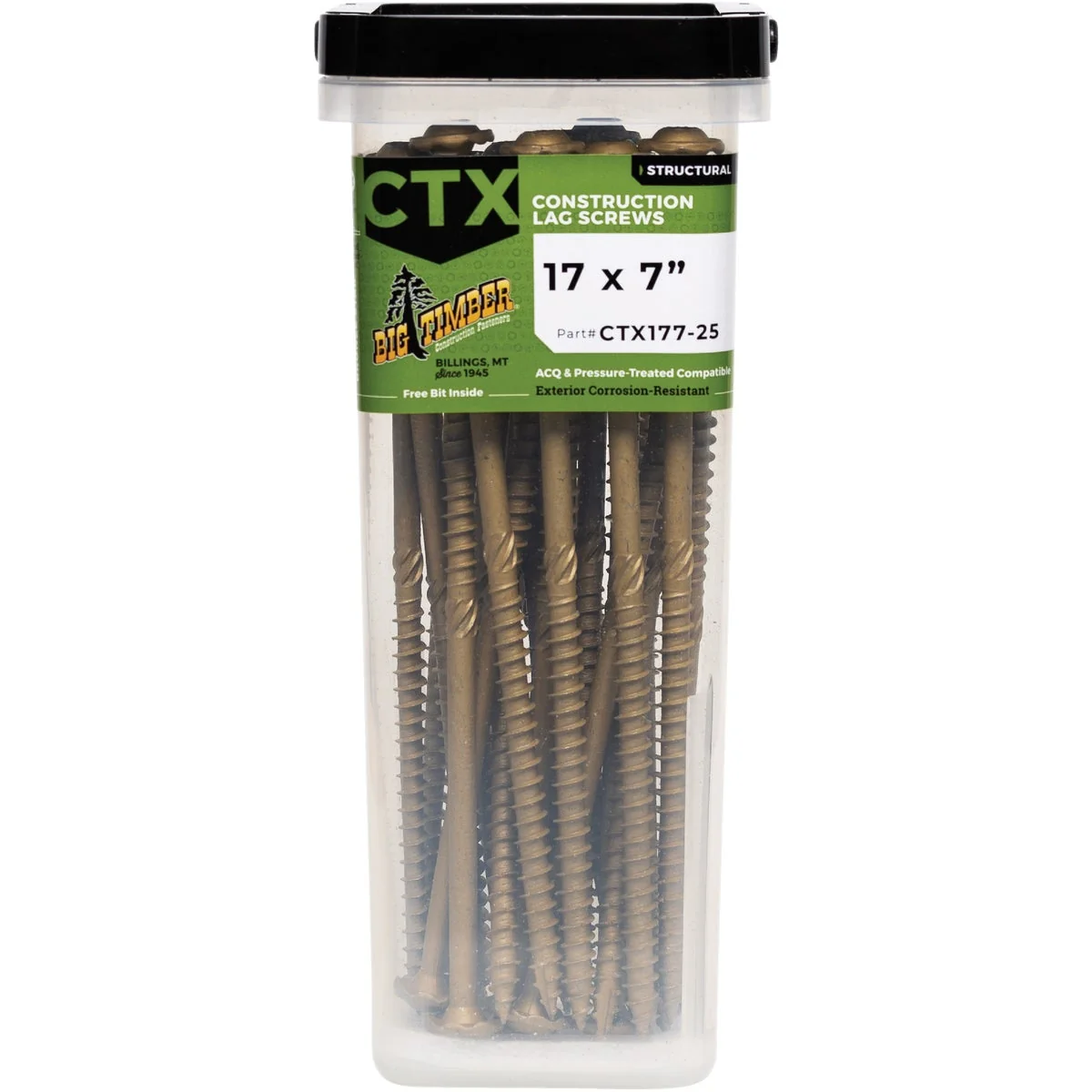 Classic Big Timber 17 x 7 In. Lag Screw 25 Ct. Breathable