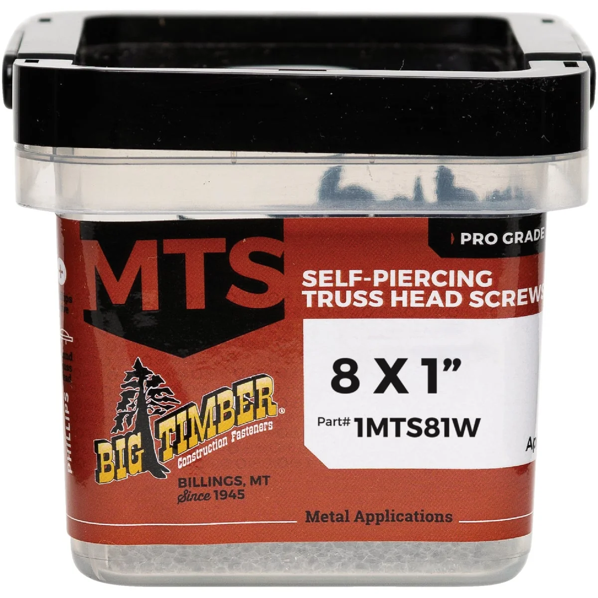 Green Big Timber 8 x 1 In. White Modified Truss Head Sharp Point Wood Screw 1 Lb. Premium Material