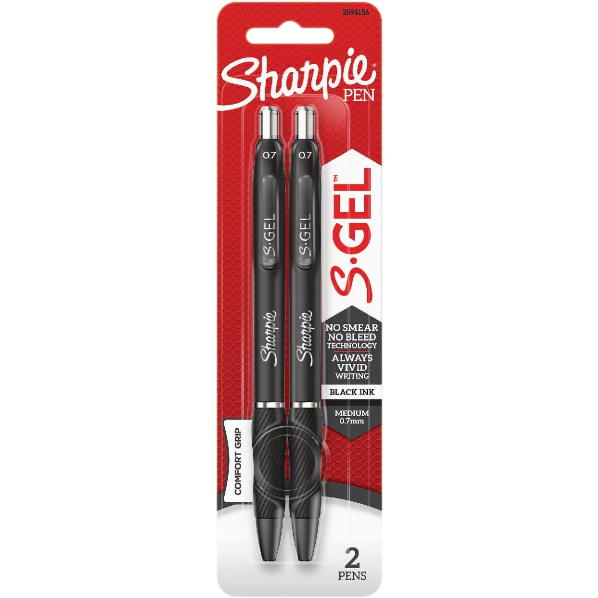 Specialty Sharpie S-Gel Black Medium Point Gel Pen 2-Pack Enhanced