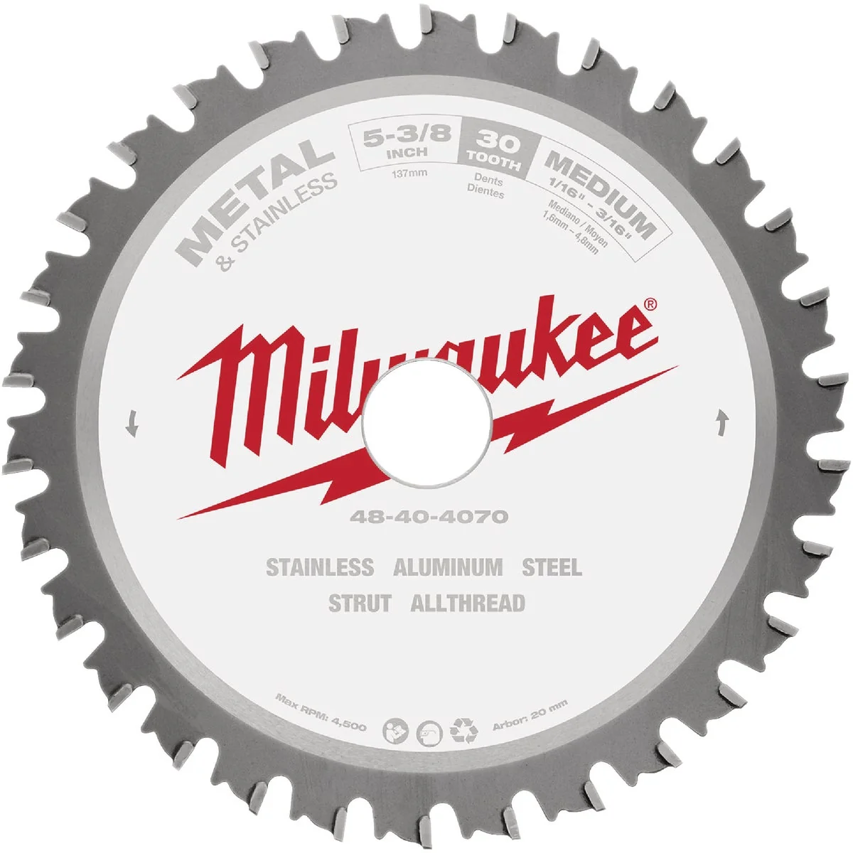 Pure Milwaukee 5-3 8 In. 30-Tooth Metal Circular Saw Blade Carefully Designed