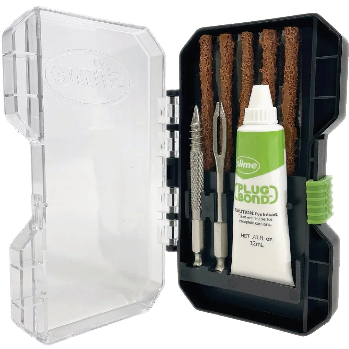 Enhanced Slime Drill Bit Tire Plug Kit Selected