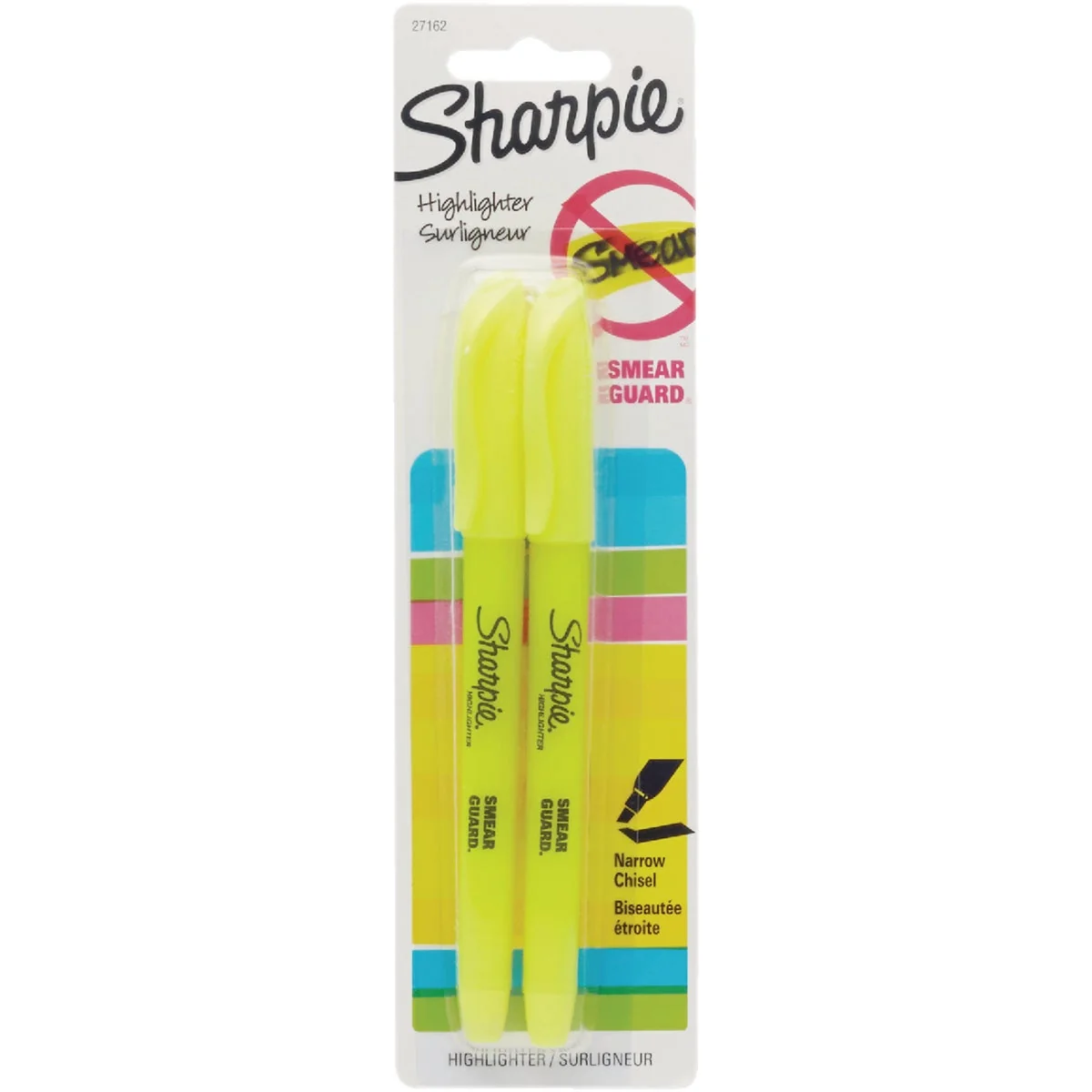 Green Sharpie Accent Yellow Pocket-Style Highlighter 2-Pack Consistent