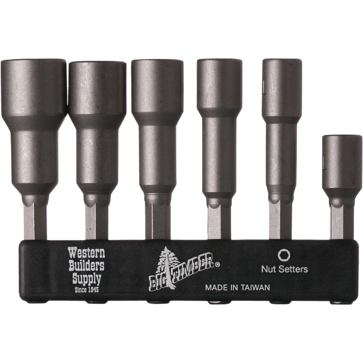 Sustainable Big Timber 6-Piece Magnetic Nutsetter Bit Set Contemporary