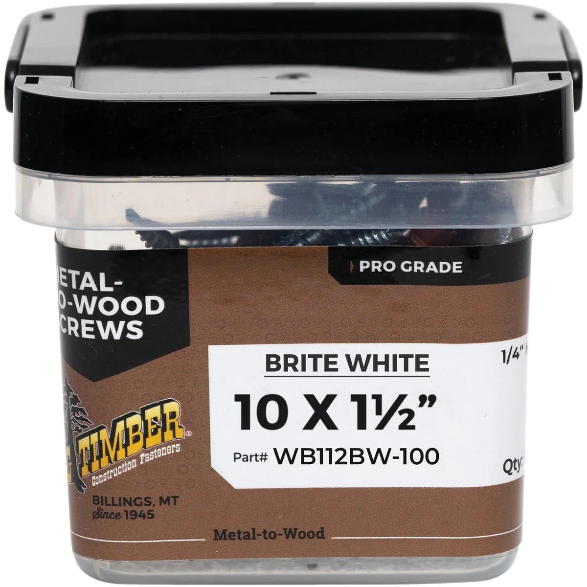 Elegant Big Timber 10 x 1-1 2 In. Hex Head Brite White Metal Roofing Screw 100 Ct. User-Friendly