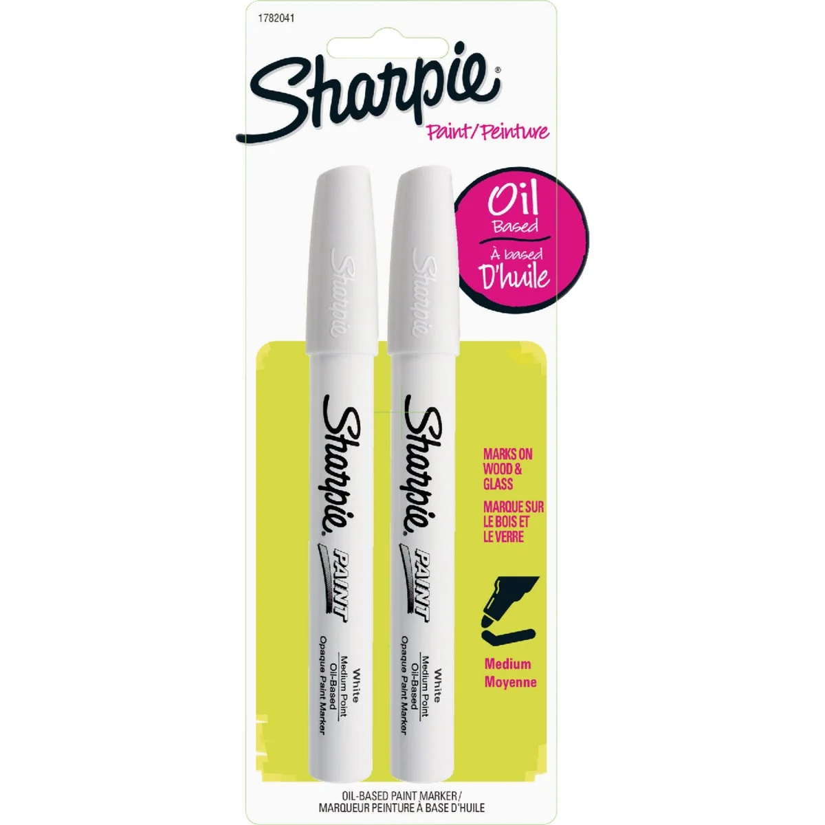 Organic Sharpie White Medium Point Paint Marker 2-Pack First-Class