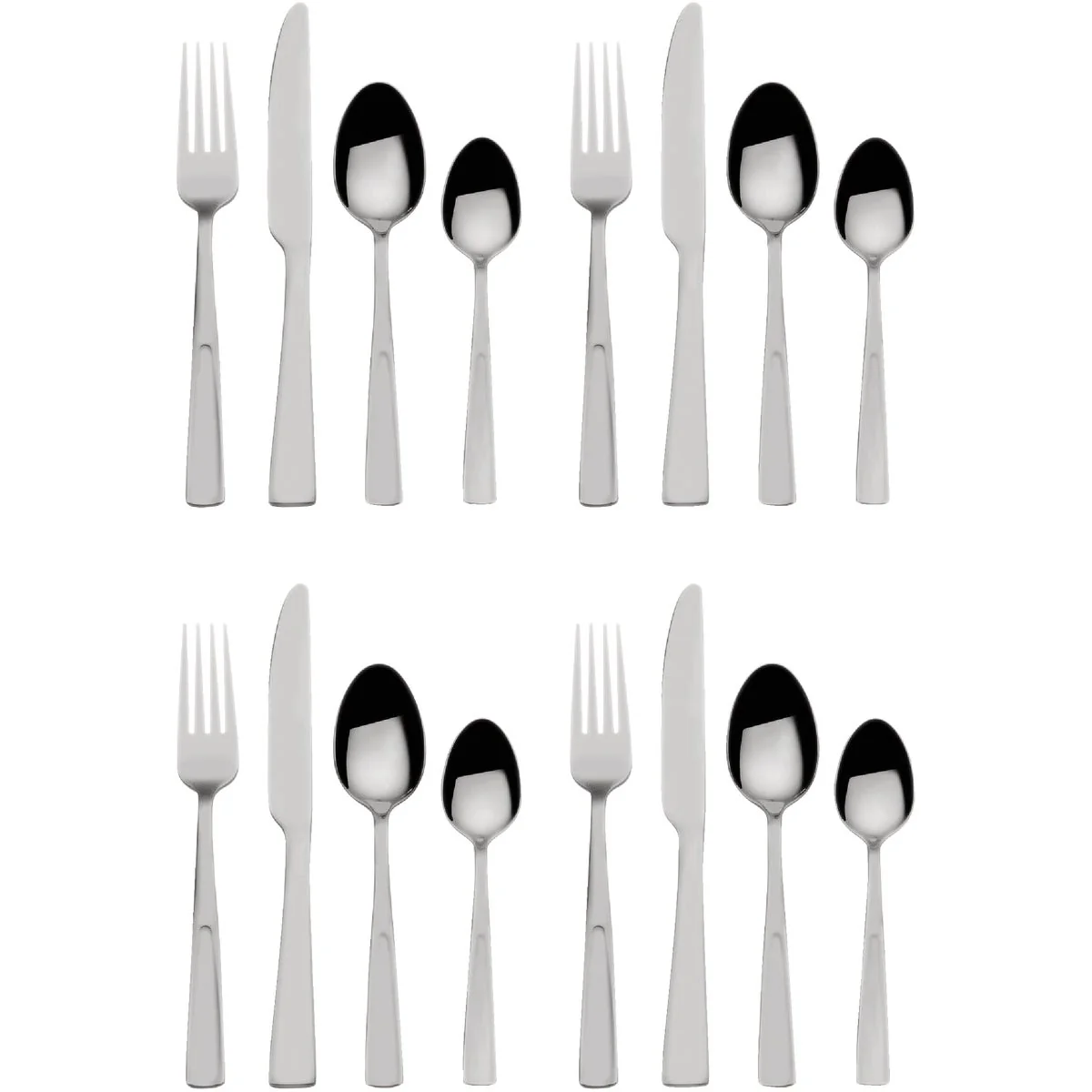 Lightweight Pfaltzgraff Danford Stainless Steel Flatware Set 16-Piece Luxury