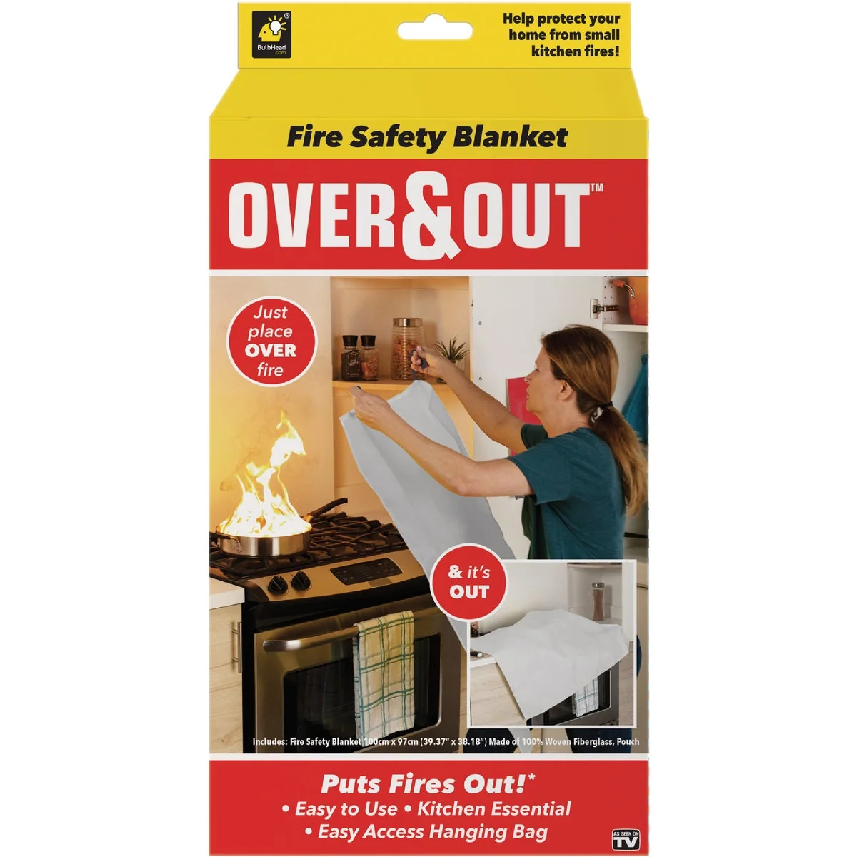 Versatile Over Out Fire Safety Blanket Minimalist