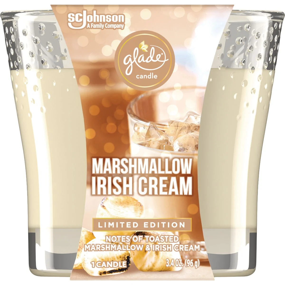 Casual Glade 3.4 Oz. Marshmallow Irish Cream Candle Artisan