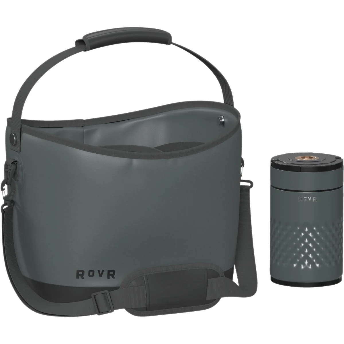 Selected RovR Products KeepR 16 Liter Beverage Tote Caddy with Ice Bucket Charcoal Recyclable