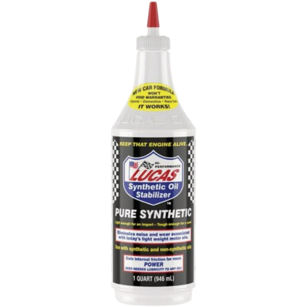 Solid Lucas Oil 1 Qt. Synthetic Oil Stabilizer Original Design