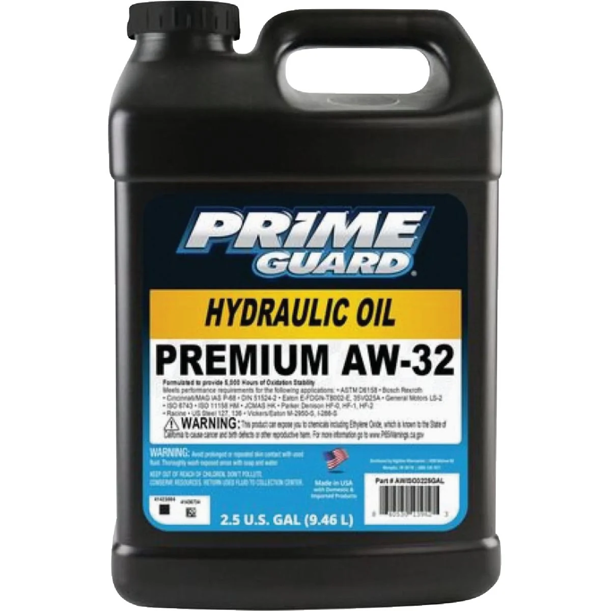 Outstanding Prime Guard 2.5 Gal. AW-32 Hydraulic Oil Exceptional