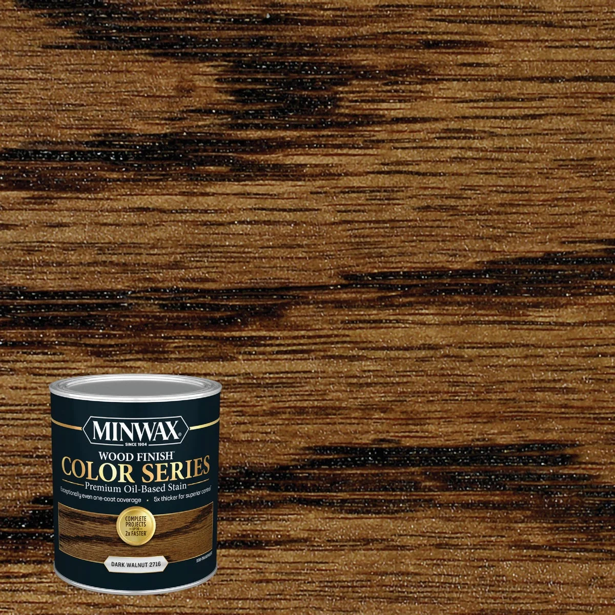 Exclusive Minwax Wood Finish Color Series Oil-Based Stain Dark Walnut 1 Qt. Smooth