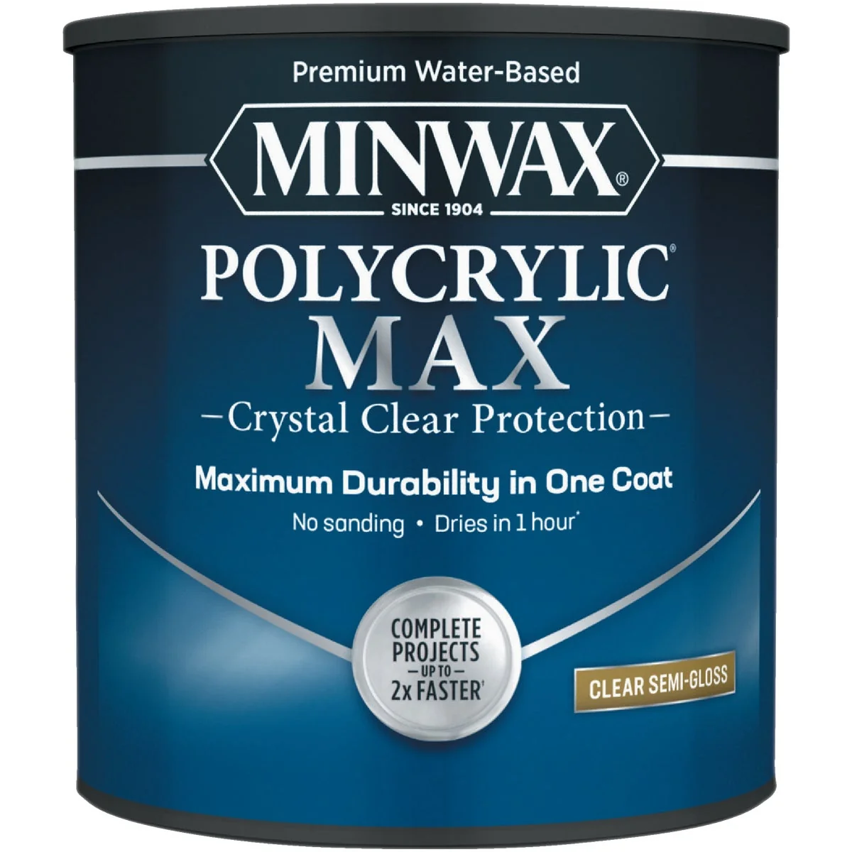 Artisan Minwax Polycrylic Max Interior Stain Clear Semi-Gloss 1 Qt. Healthy