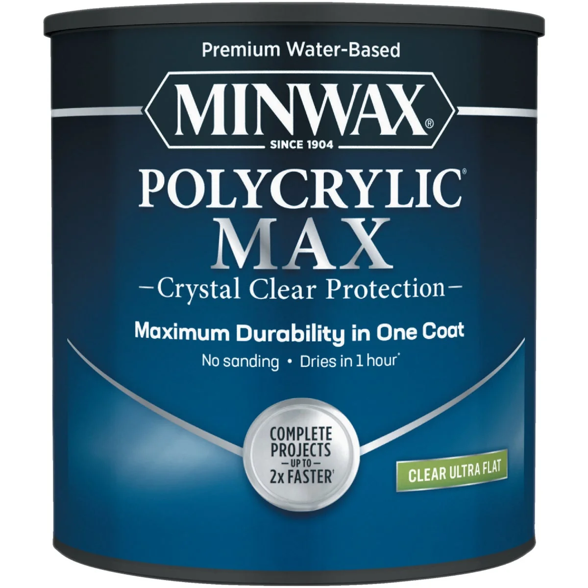 Effective Minwax Polycrylic Max Interior Stain Clear Ultra Flat 1 Qt. Convenient