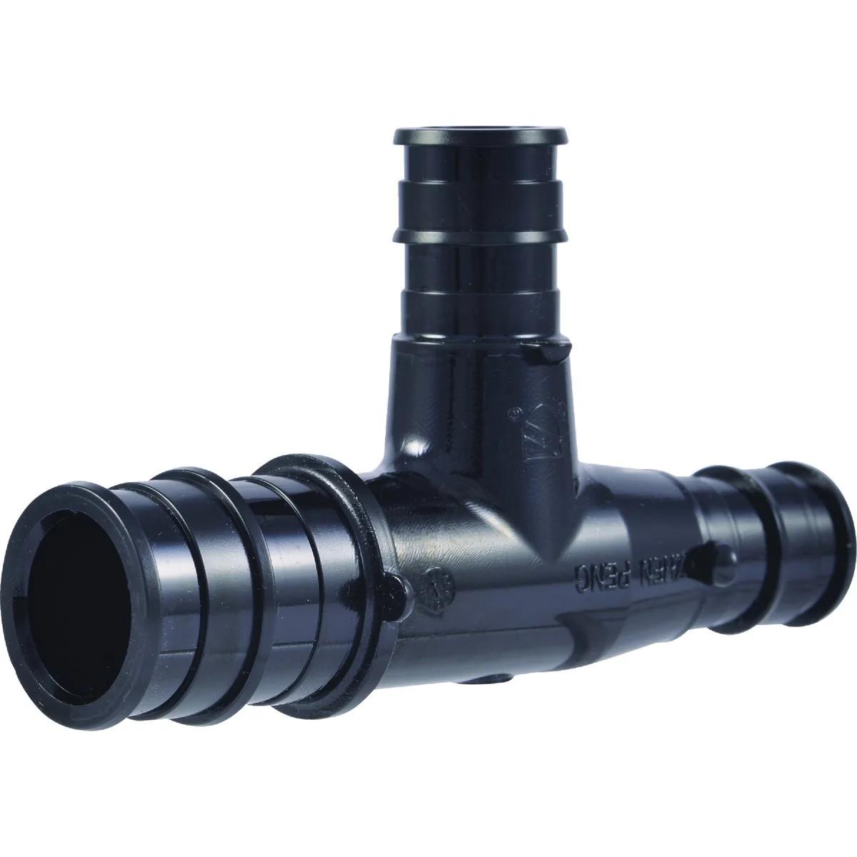 Solid SharkBite 3 4 In. x 1 2 In. x 1 2 In. Barb Reducing Poly PEX-A Tee 5-Pack Enhanced