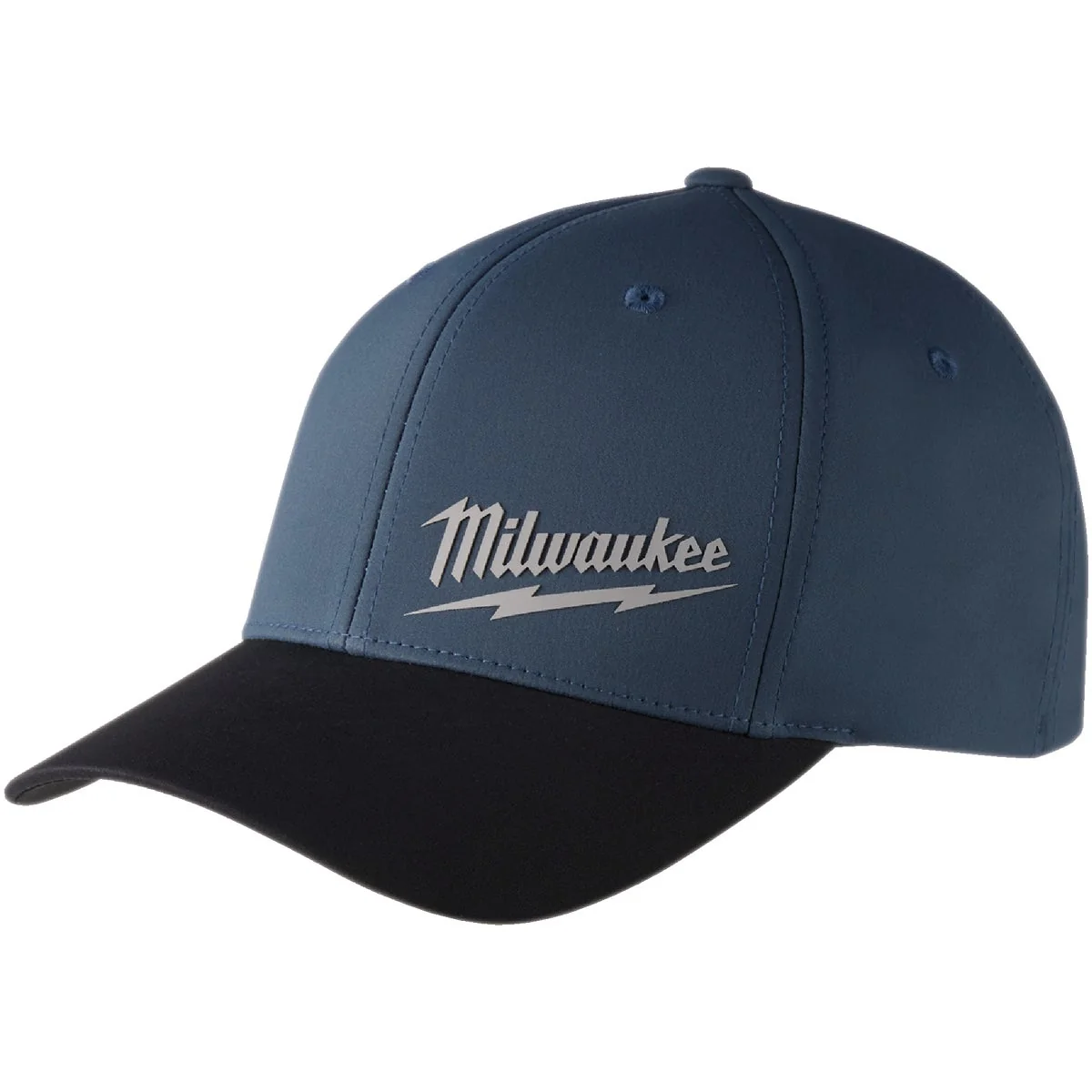 Lightweight Milwaukee Workskin Blue Performance Fitted Hat Small Medium Minimalist