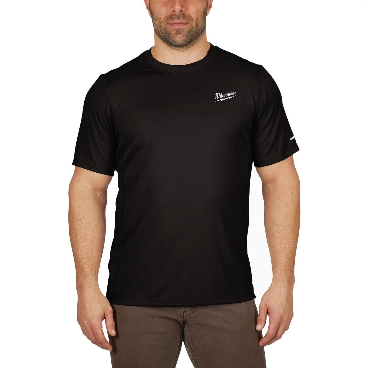 Smart Milwaukee WorkSkin Men’s XL Black Short Sleeve Lightweight Performance Shirt Specialty